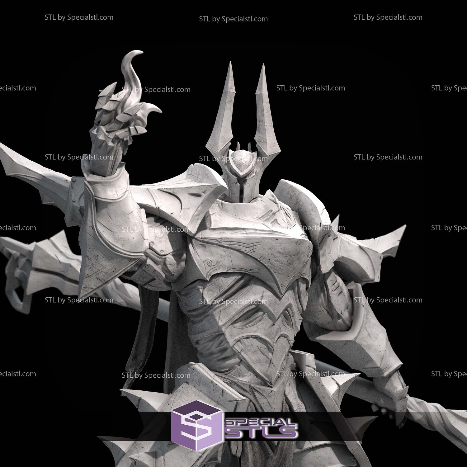 Mordekaiser the Iron Revenant Digital STL Files 3D Model — view 5
