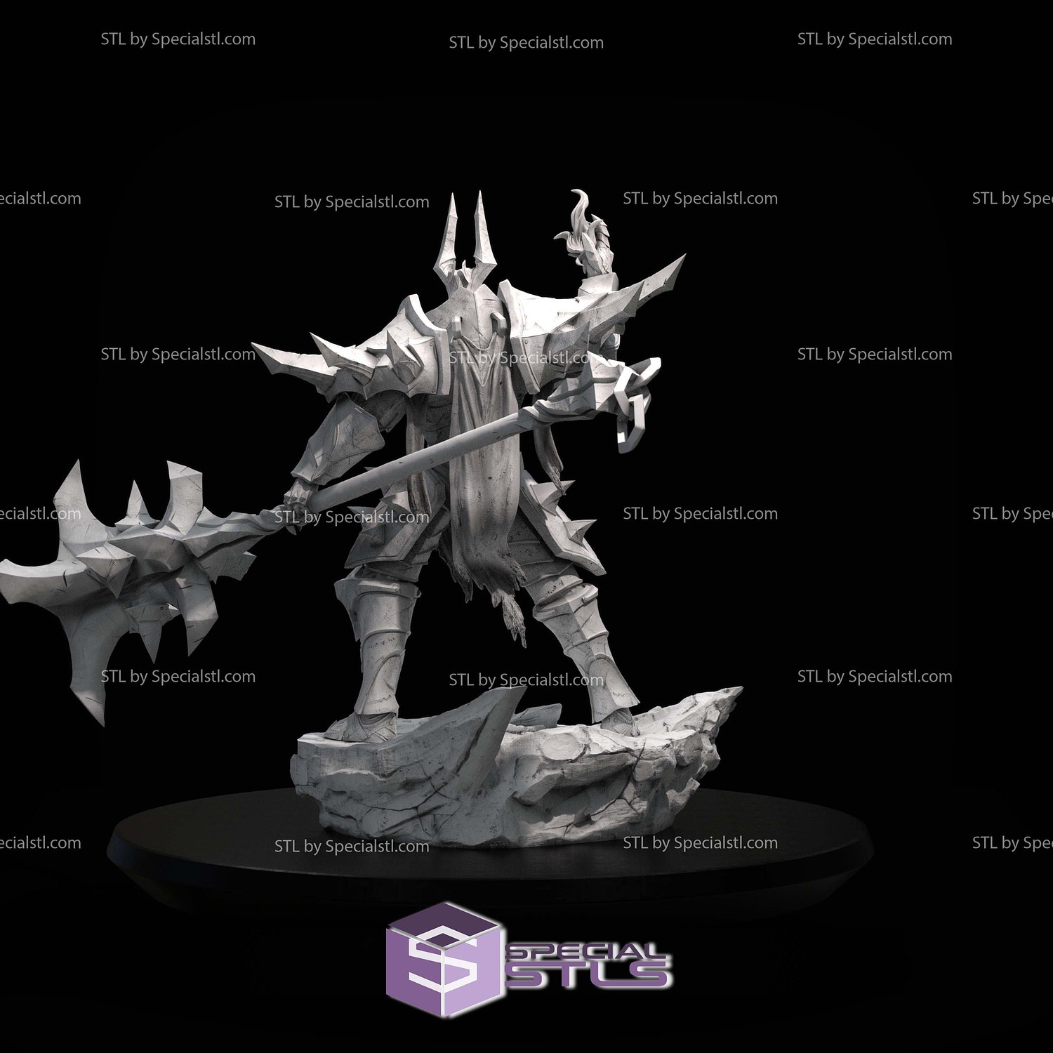 Mordekaiser the Iron Revenant Digital STL Files 3D Model — view 7
