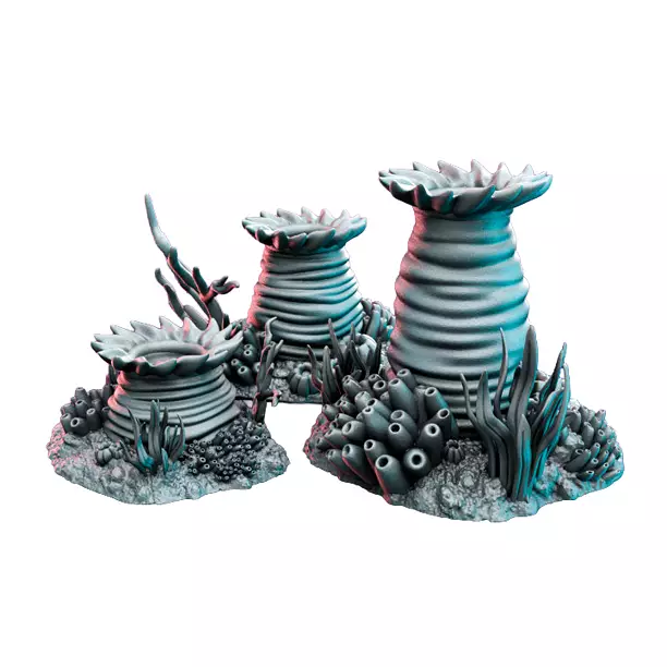 Corals Modules X - Scale Tabletop Model 3D STL Model
