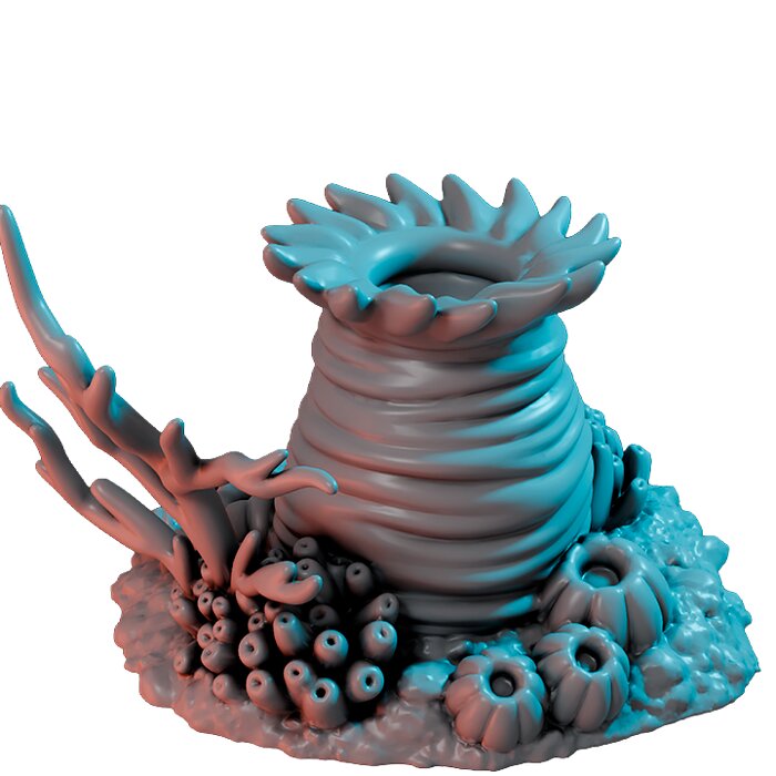 Corals Modules X - Scale Tabletop Model 3D STL Model — view 3