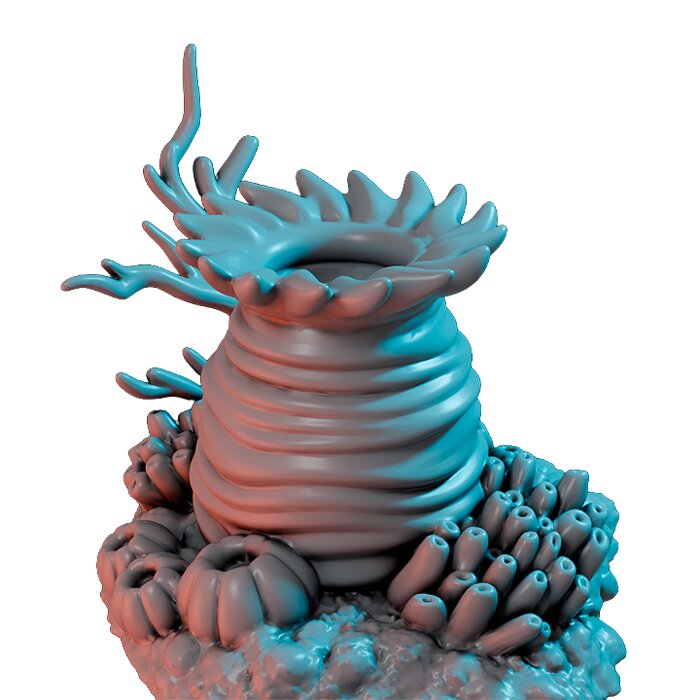 Corals Modules X - Scale Tabletop Model 3D STL Model — view 5