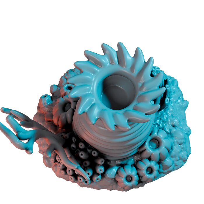 Corals Modules X - Scale Tabletop Model 3D STL Model — view 6