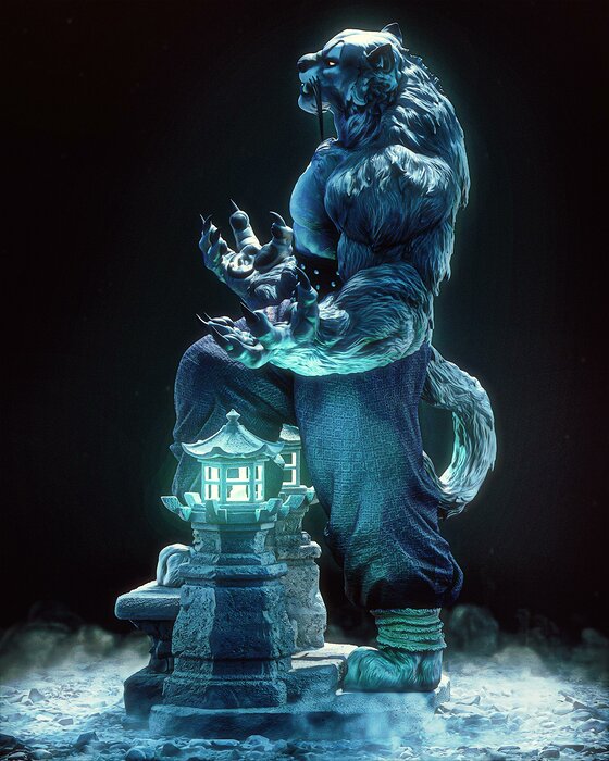 Tai Lung of the Rings 3D STL Model — view 3