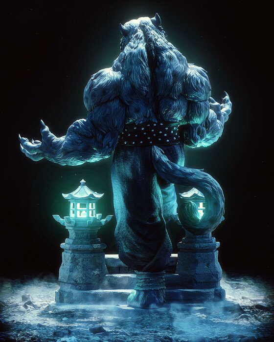 Tai Lung of the Rings 3D STL Model — view 4