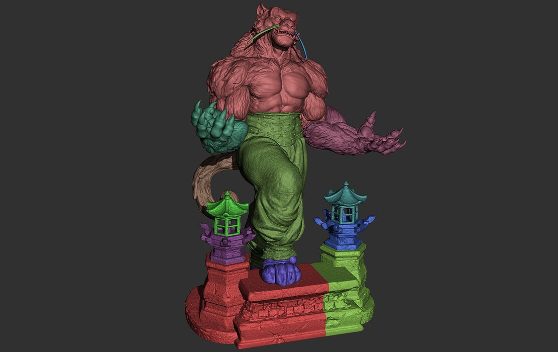 Tai Lung of the Rings 3D STL Model — view 7
