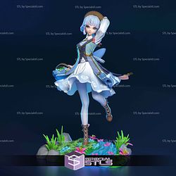 Kamisato Ayaka Flower Base Digital STL Files 3D Model