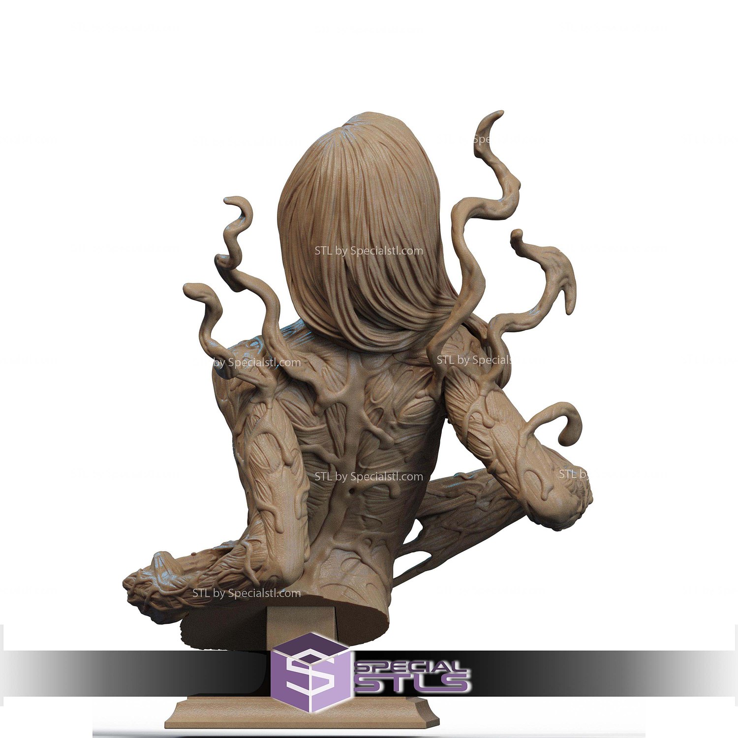 Mary Jane Carnage Bust STL Files 3D Model — view 2
