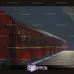 Hogwarts Express Harry Potter Platform 9 34 Printable Models 3D STL Model