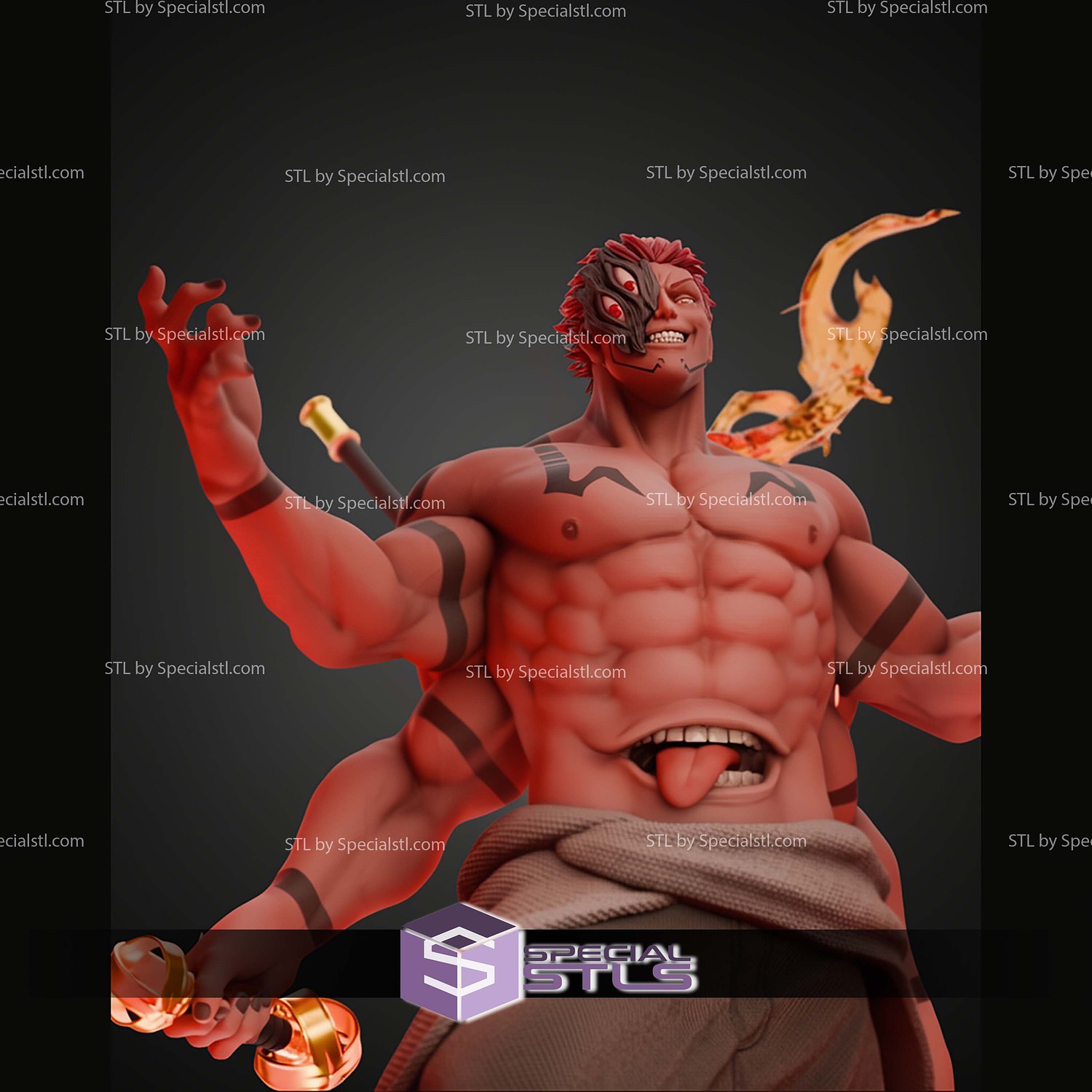 The King Of Curses Sukuna STL Files 3D Model — view 2