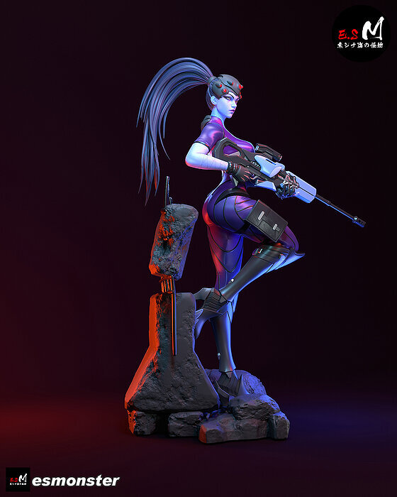 widowmaker CHARACTER BY ESM 3D STL Model — view 3