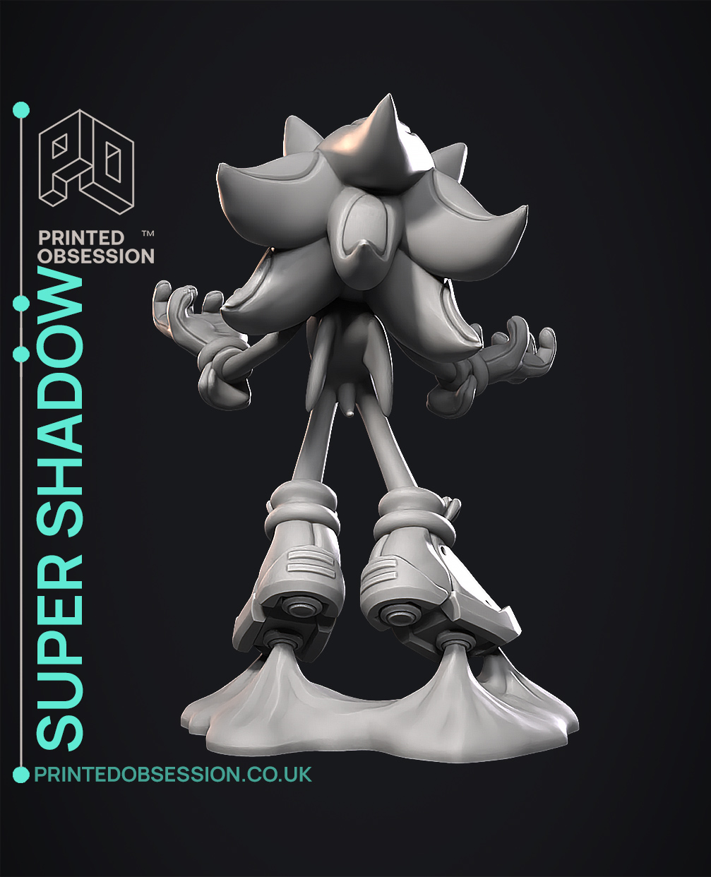 Super Shadow - Sonic - Fan Art 3D STL Model
