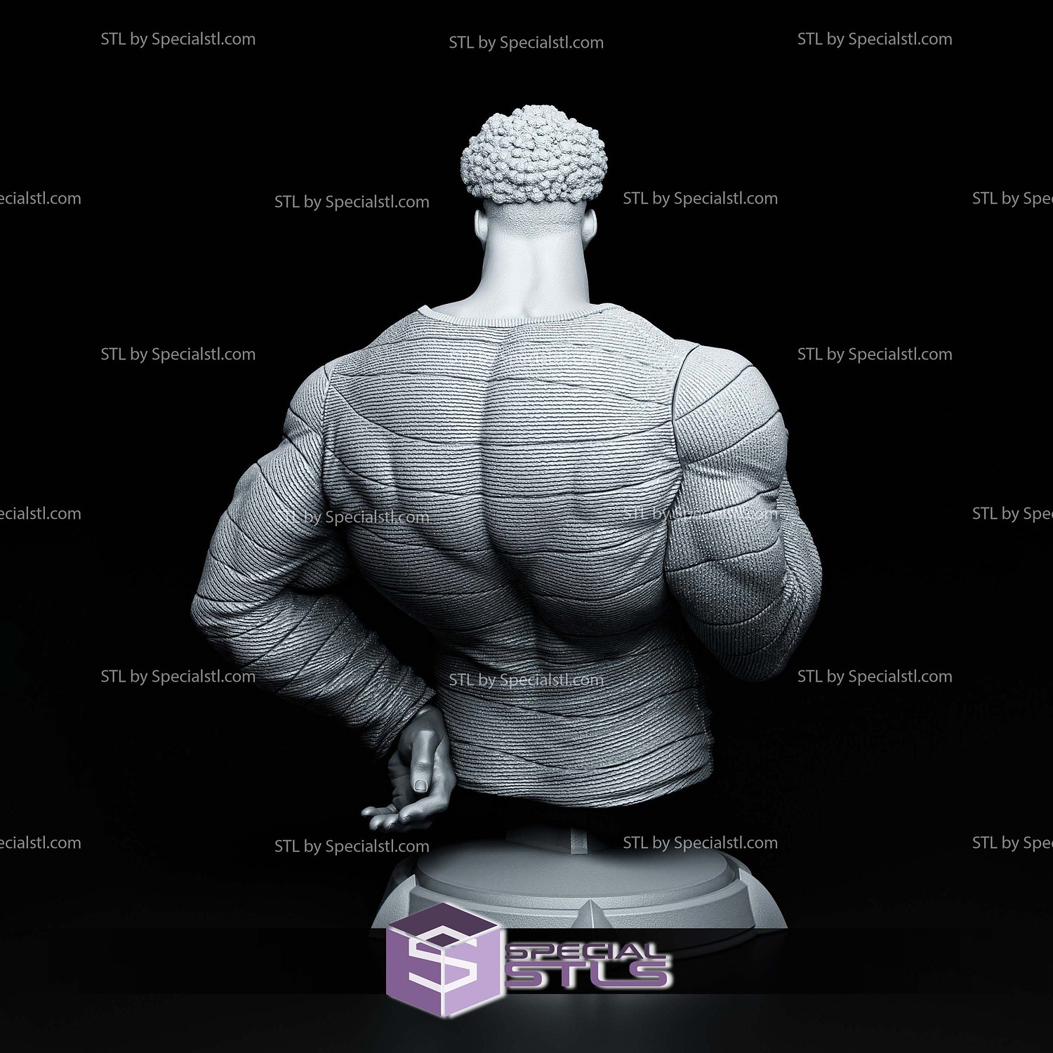 Puri Puri Bust 190mm One Punch Man STL Files 3D Model — view 3