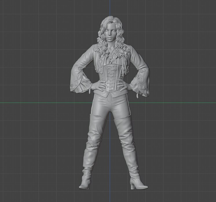 Anna Valerious - Character from the movie Van Helsing 3D STL Model — view 3