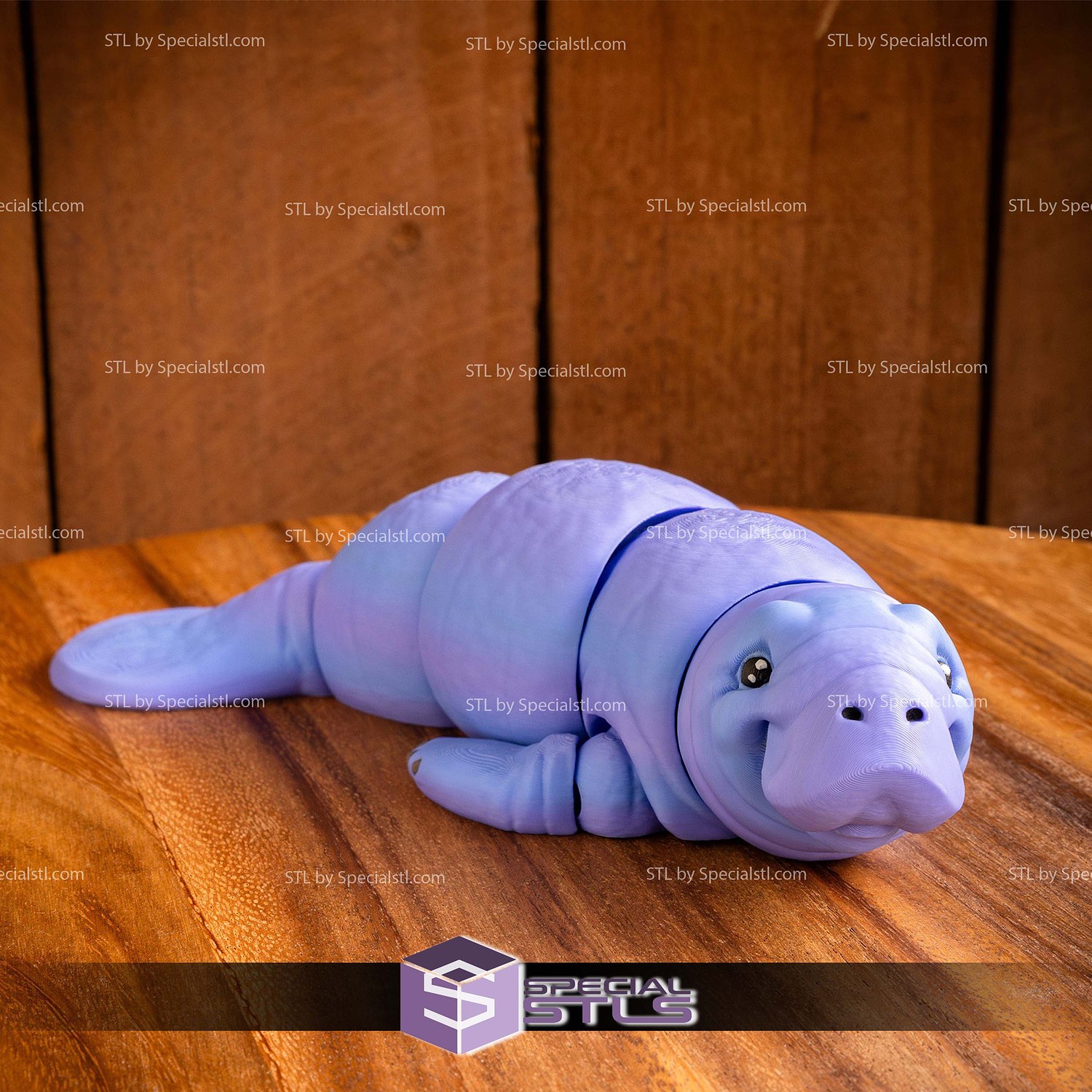Basic STL Collection Articulated Manatee 3D Model — view 5