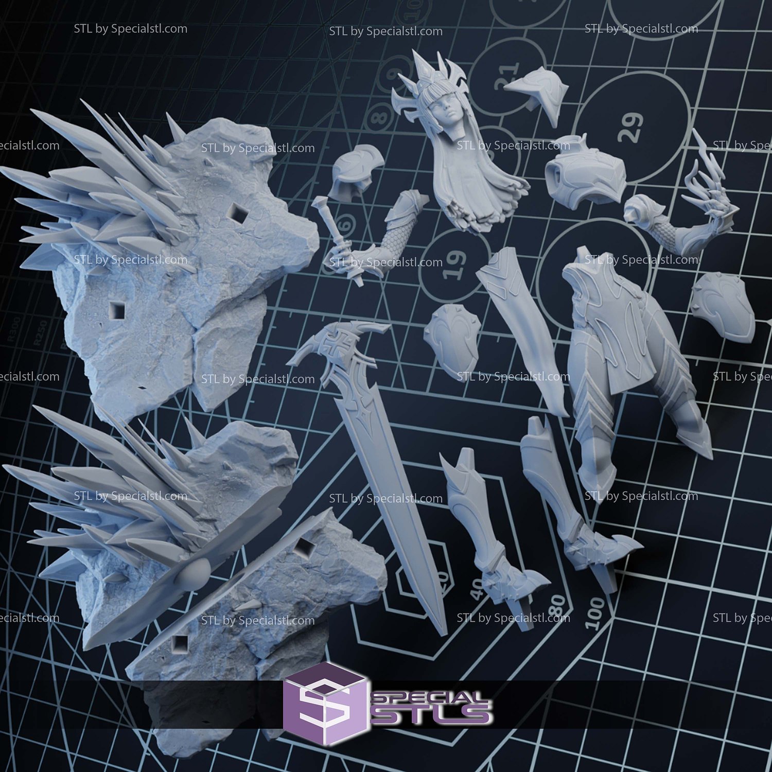Magik Marvel Rivals STL Files 3D Model — view 6