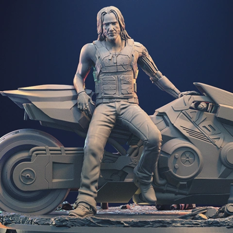 Cyberpunk Diorama for 3D Printing | Assembly STL Model