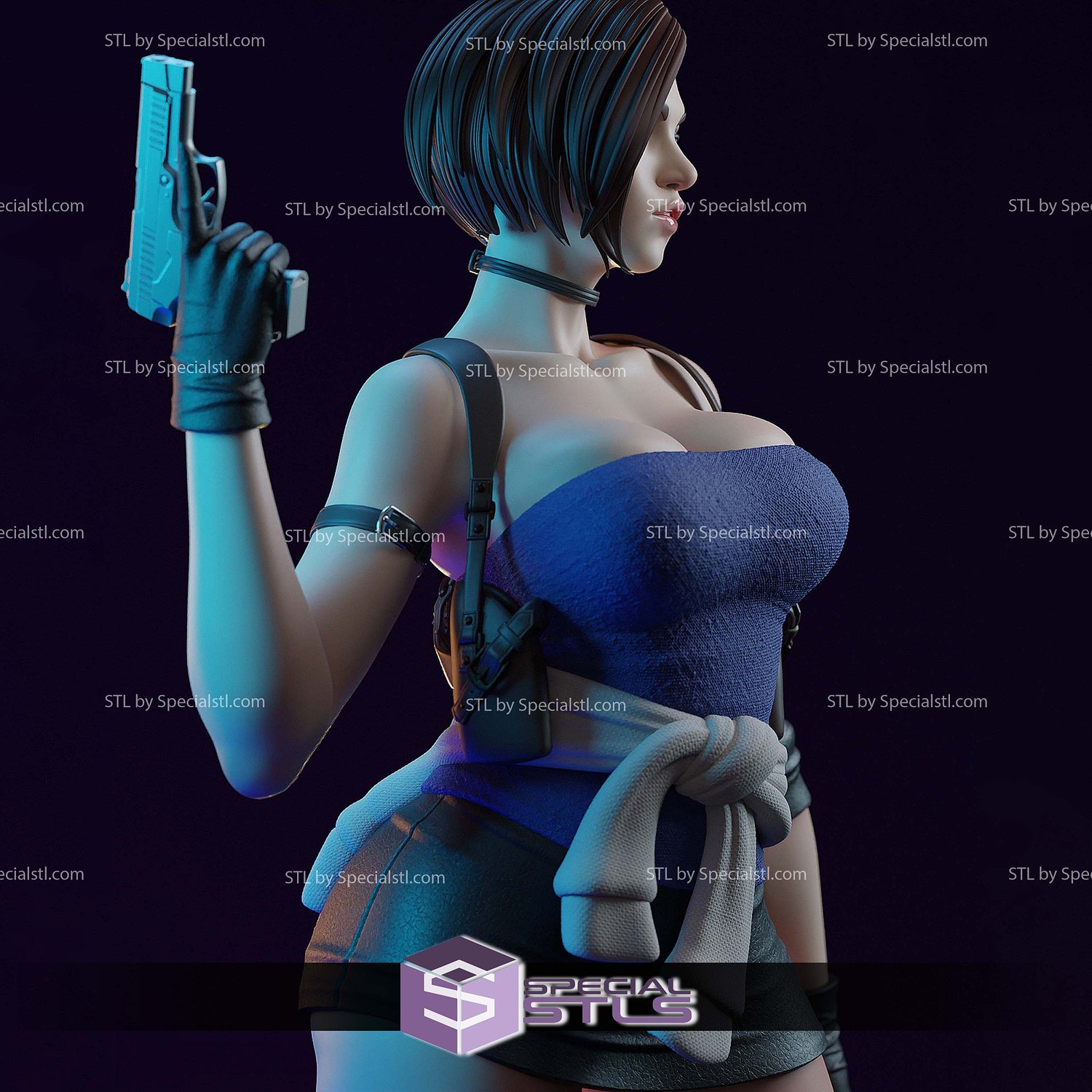 Jill Valentine Beautiful 3D Printer Files STL Model — view 2