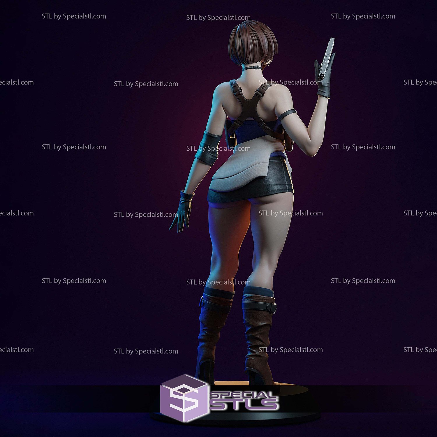 Jill Valentine Beautiful 3D Printer Files STL Model — view 7