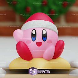 Super Basic STL Santa Kirby Christmas 3D Model