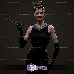 Audrey Hepburn Breakfast at Tiffany 3D Print Files STL Model
