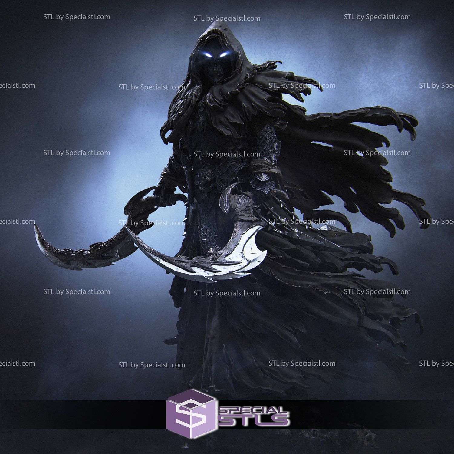 The Four Horseman Death Standalone STL Files 3D Model — view 2