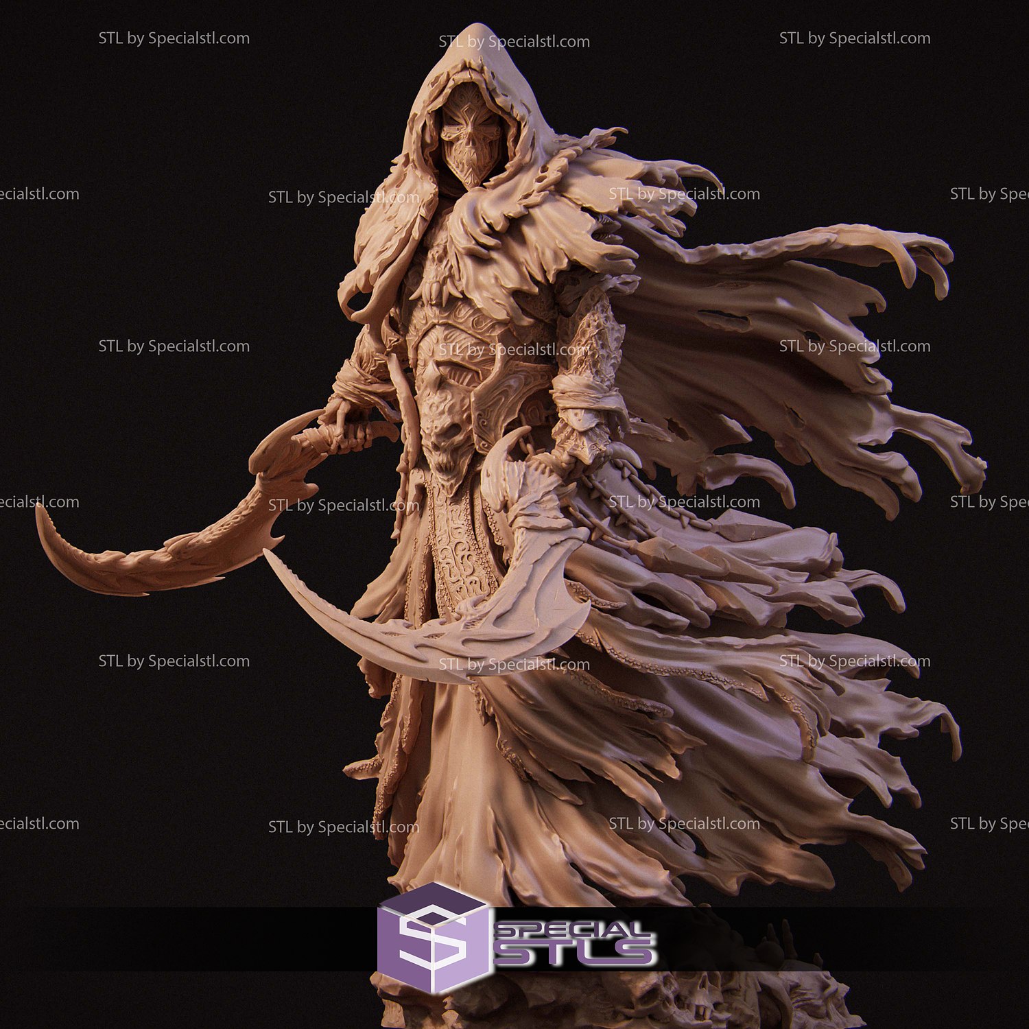 The Four Horseman Death Standalone STL Files 3D Model — view 4