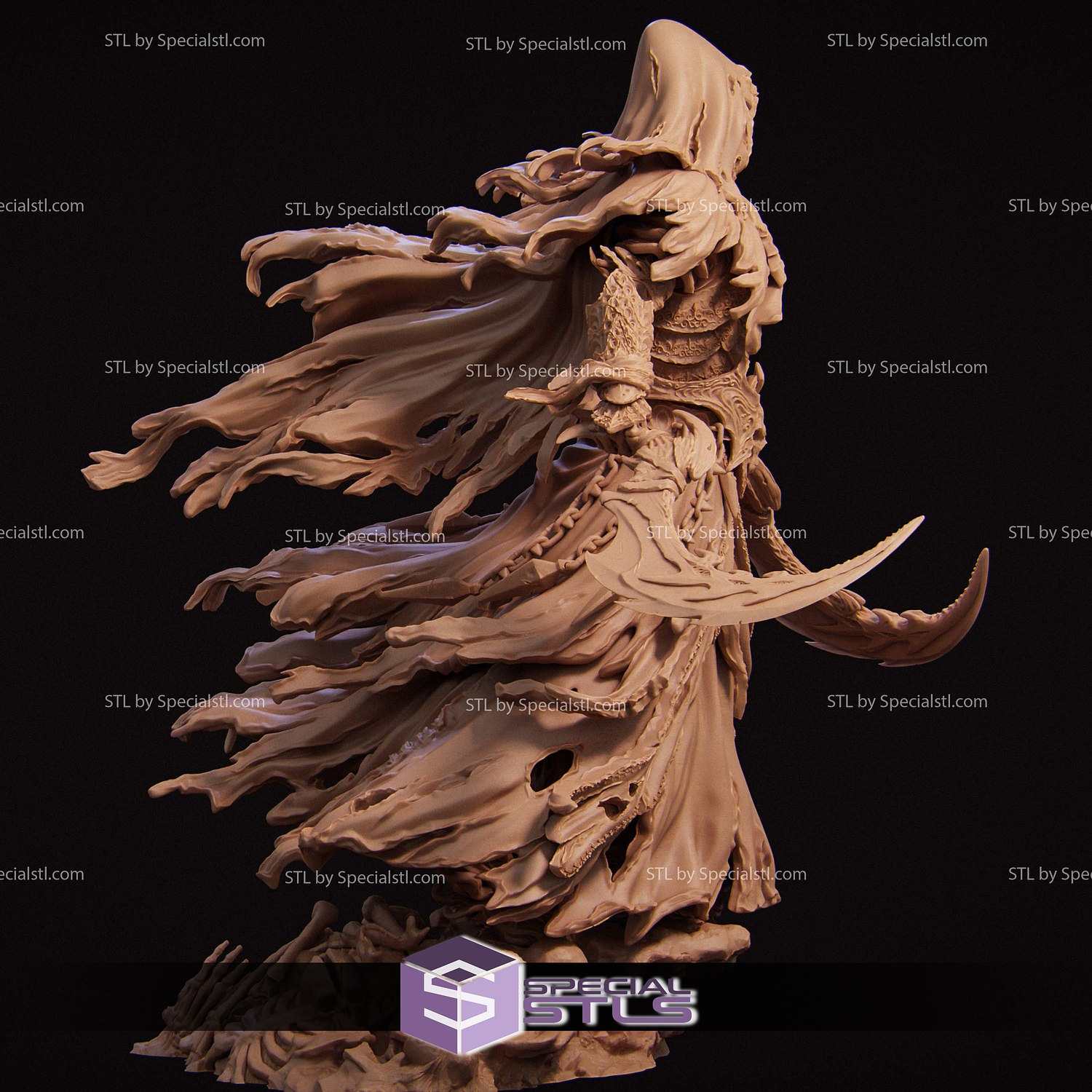The Four Horseman Death Standalone STL Files 3D Model — view 6