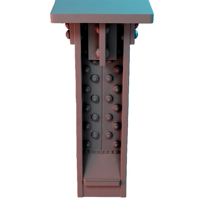 Subway Pillar IV - RPG Tabletop Figure 3D STL Model — view 4