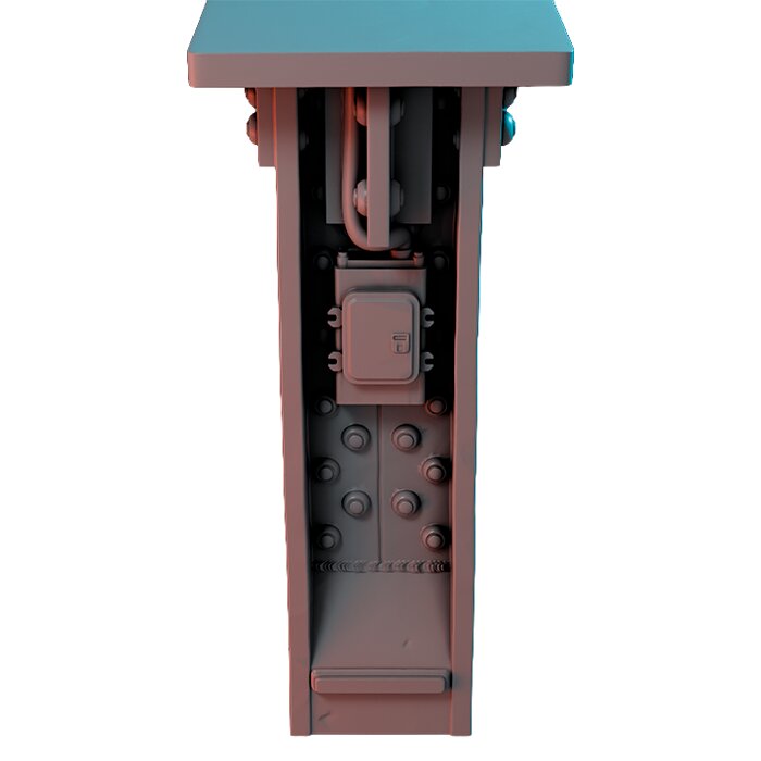 Subway Pillar IV - RPG Tabletop Figure 3D STL Model — view 5