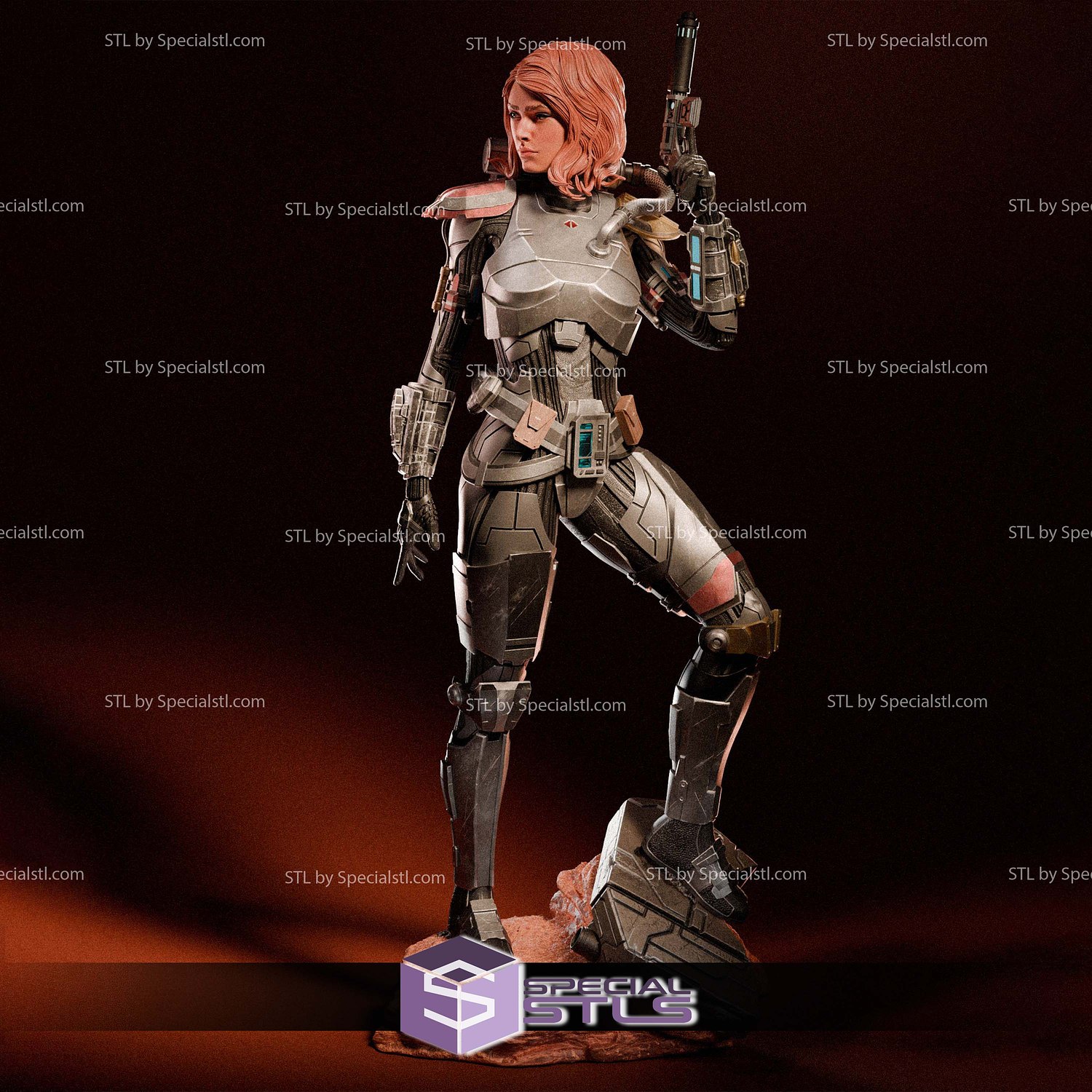 Shae Vizla Mandalorian 3D Printer Files STL Model — view 2