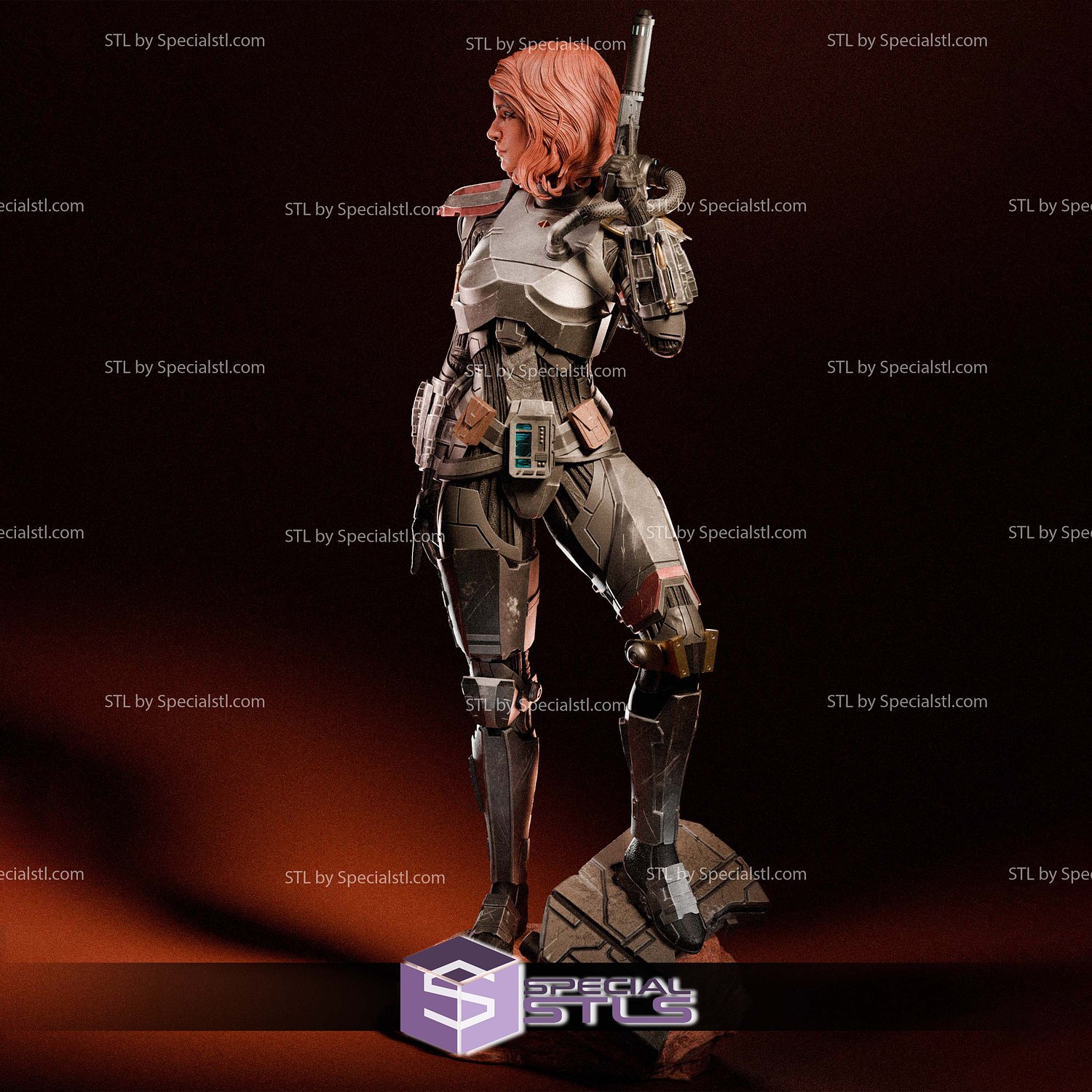 Shae Vizla Mandalorian 3D Printer Files STL Model — view 3