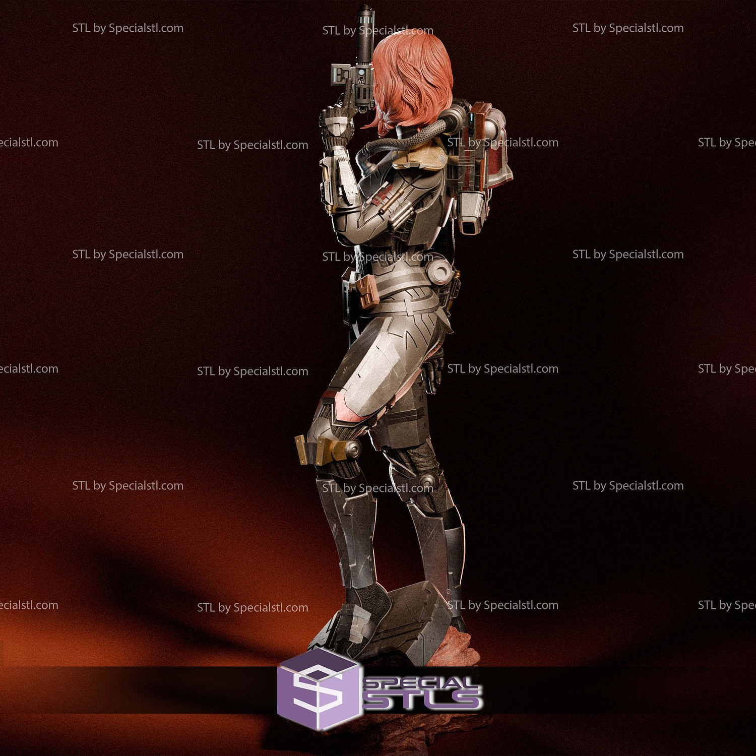 Shae Vizla Mandalorian 3D Printer Files STL Model — view 4