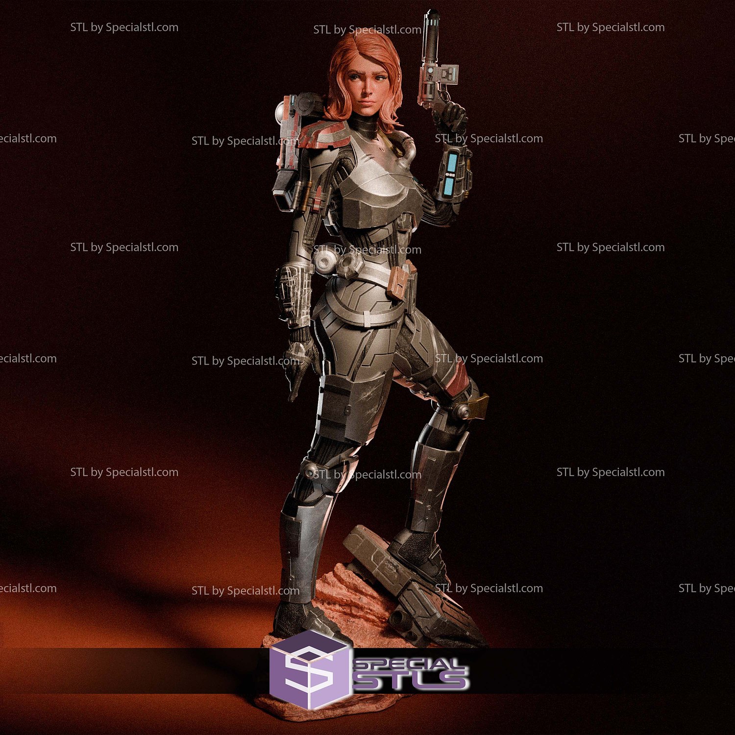Shae Vizla Mandalorian 3D Printer Files STL Model — view 6