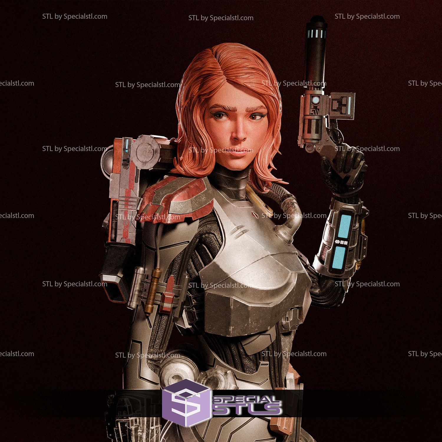 Shae Vizla Mandalorian 3D Printer Files STL Model — view 7