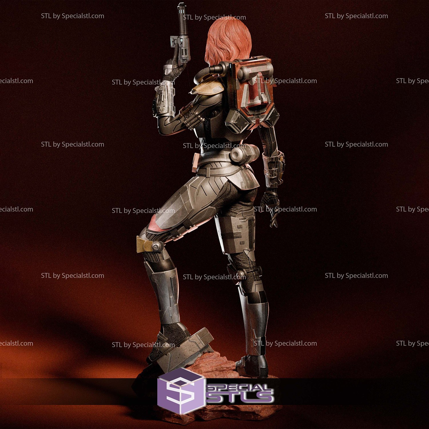 Shae Vizla Mandalorian 3D Printer Files STL Model — view 8