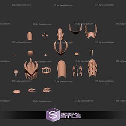 Cosplay STL Files Shredder 1990 Armor 3D Model