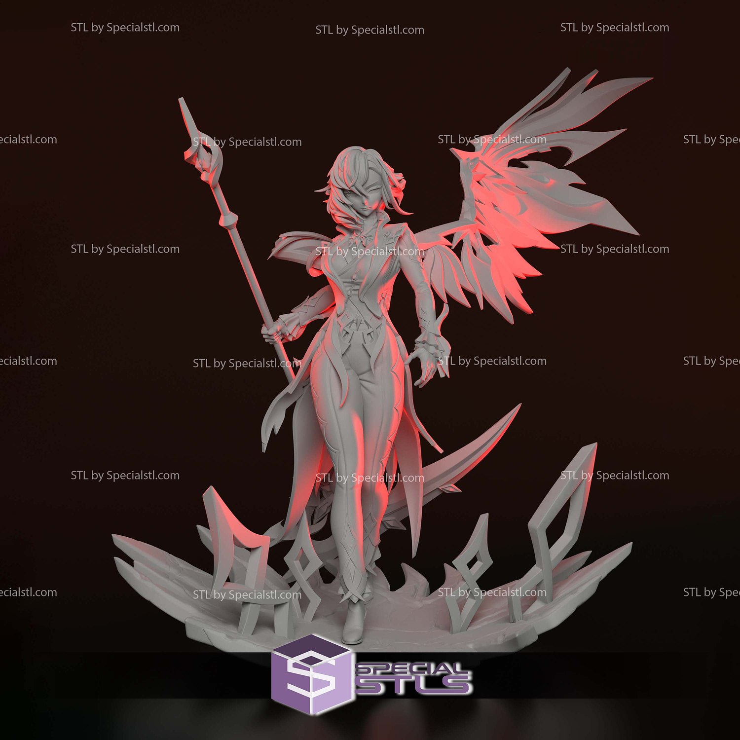 Arlecchino Genshin Impact V2 3D Printer Files STL Model — view 2
