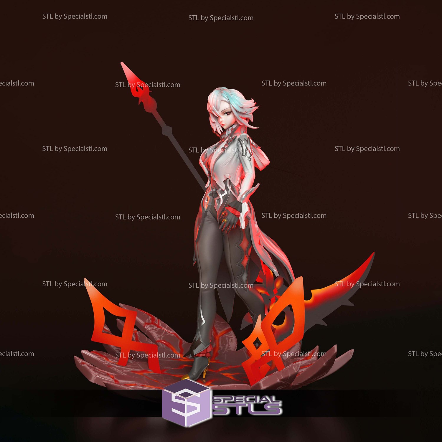 Arlecchino Genshin Impact V2 3D Printer Files STL Model — view 3
