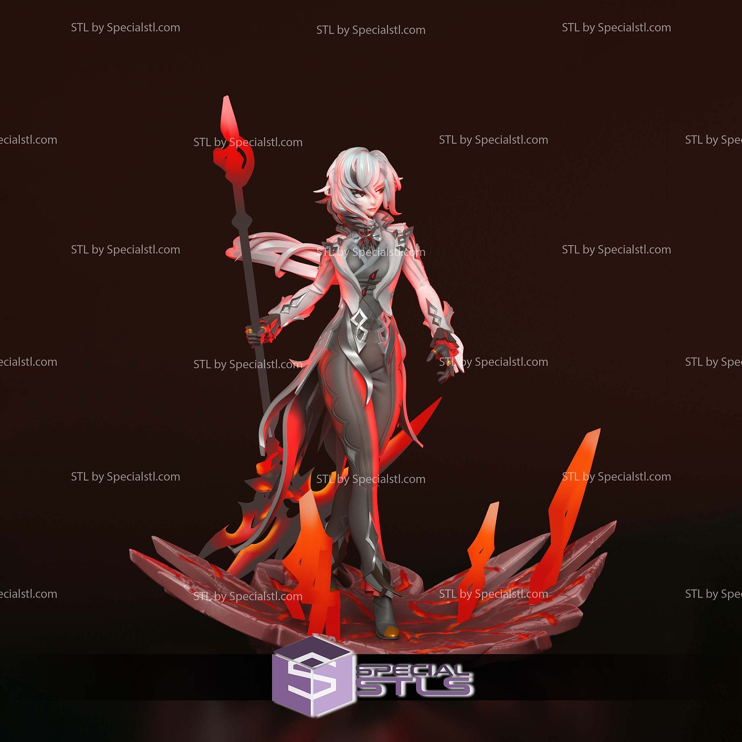 Arlecchino Genshin Impact V2 3D Printer Files STL Model — view 5