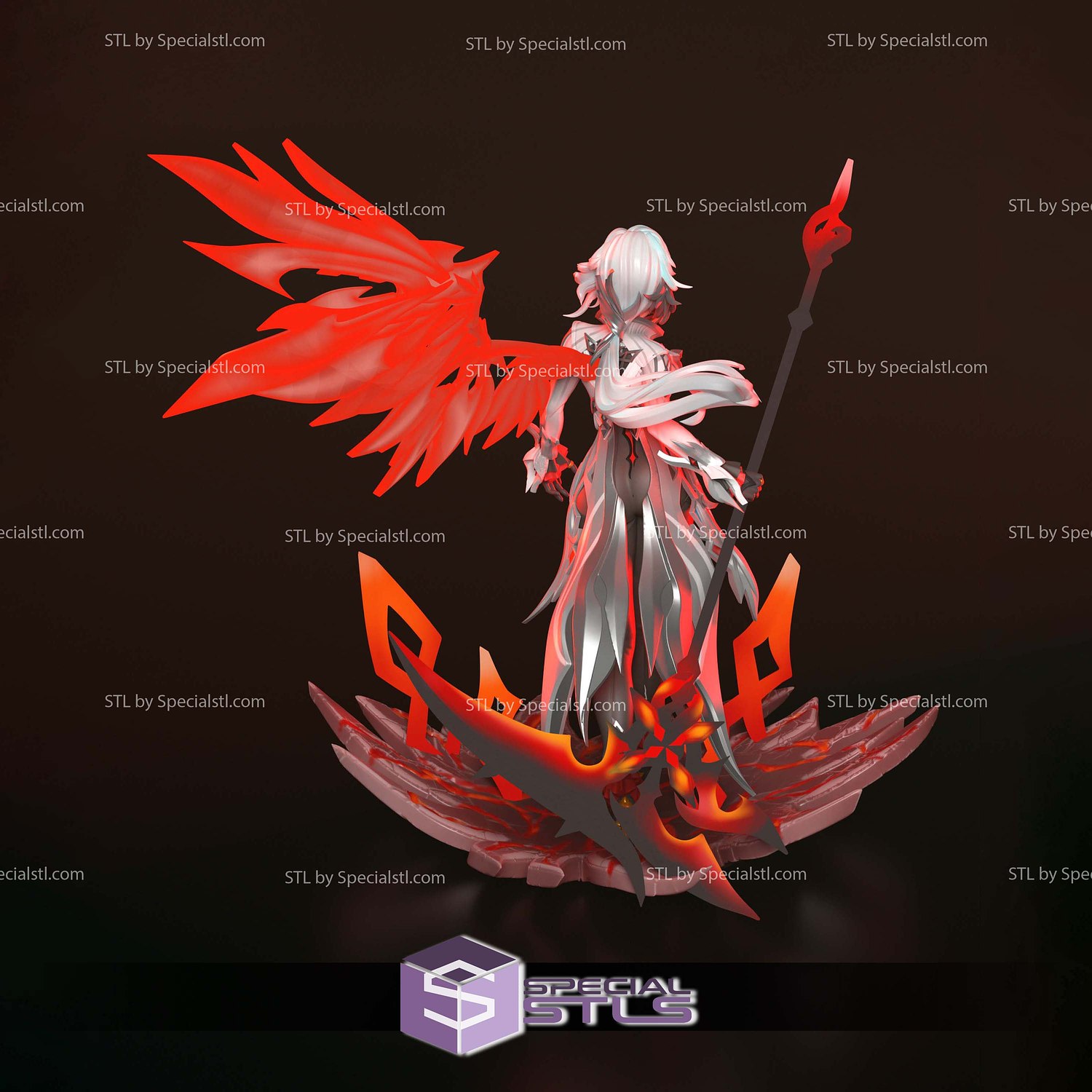 Arlecchino Genshin Impact V2 3D Printer Files STL Model — view 8
