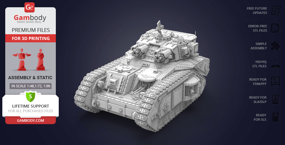 Vulcan Tank 3D Printing Model | Assembly STL Model