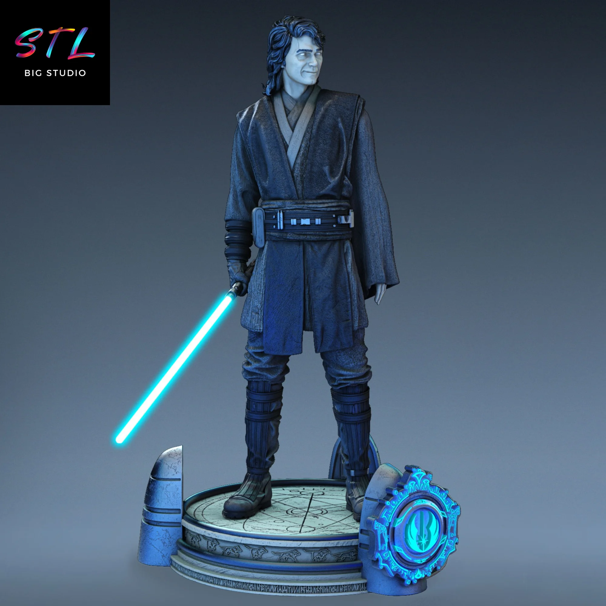 Anakin Skywalker STL | Star Wars | 3D Printable Figure Model — view 2