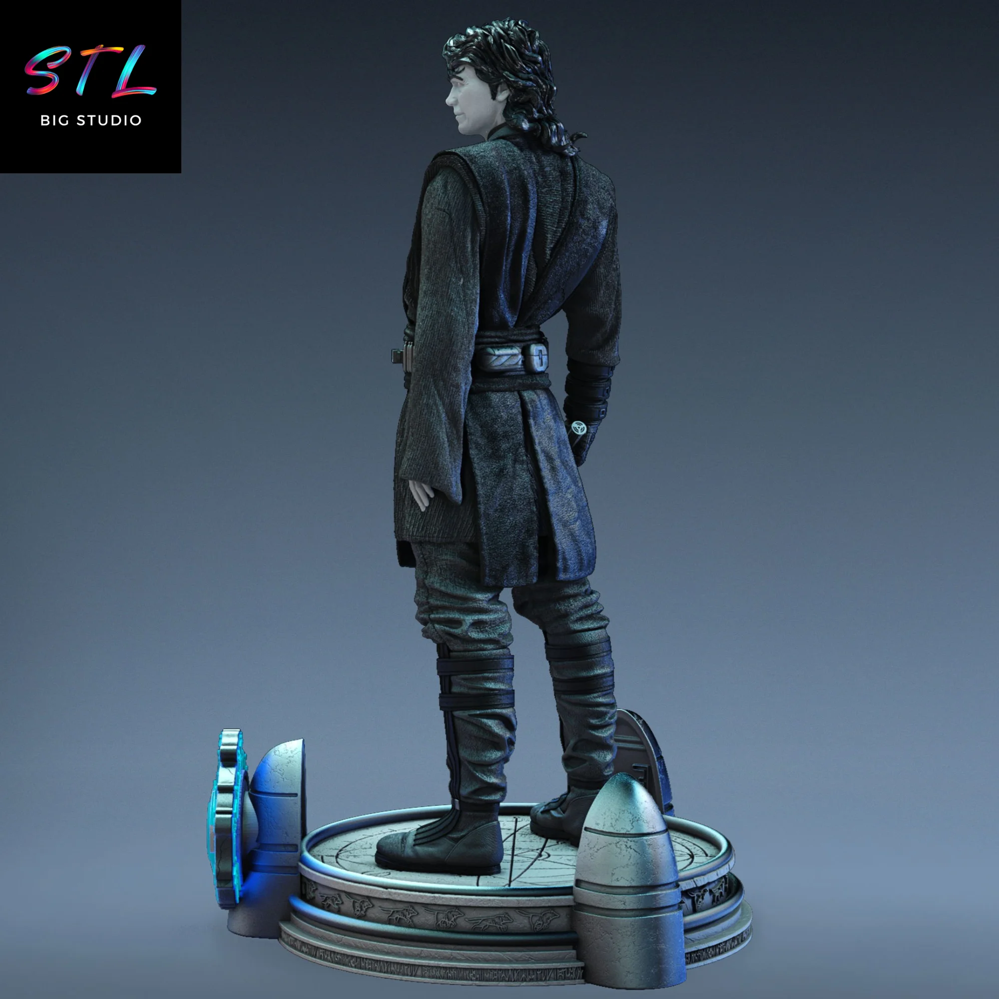 Anakin Skywalker STL | Star Wars | 3D Printable Figure Model — view 3
