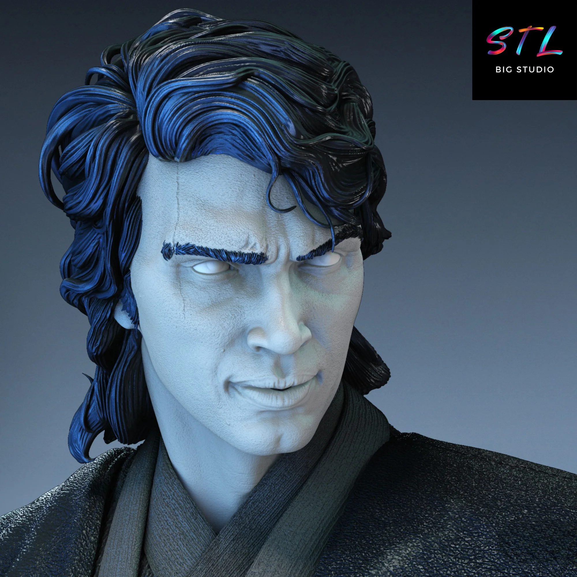 Anakin Skywalker STL | Star Wars | 3D Printable Figure Model — view 4