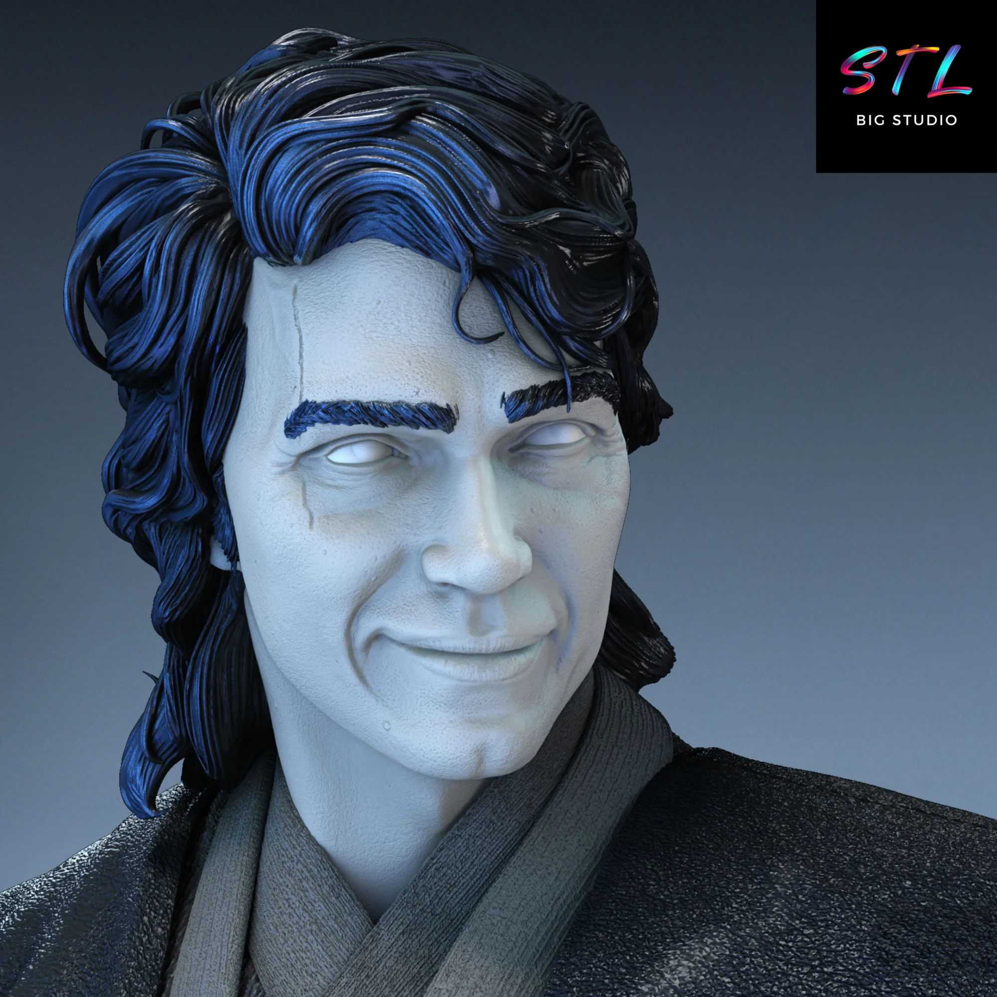 Anakin Skywalker STL | Star Wars | 3D Printable Figure Model — view 5