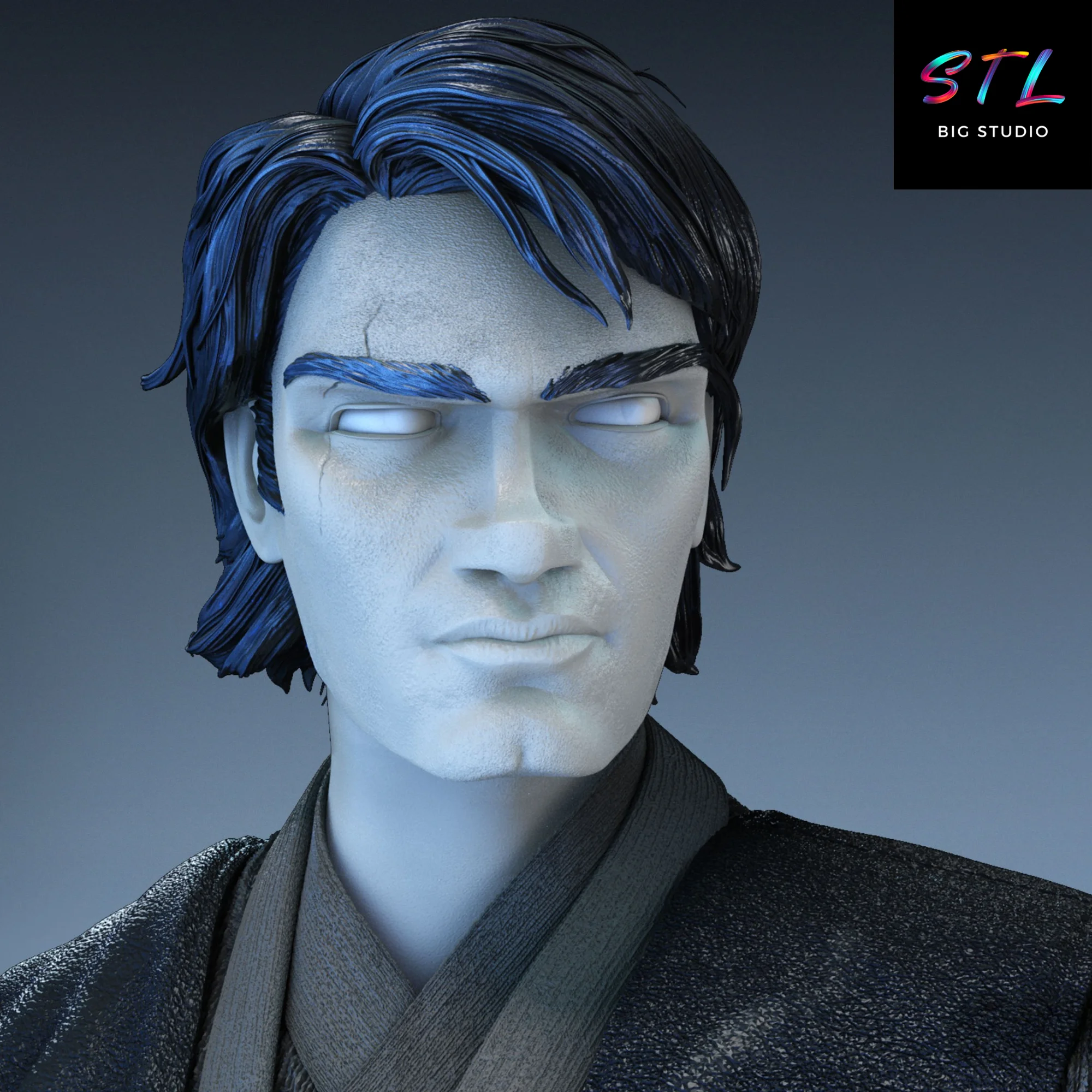 Anakin Skywalker STL | Star Wars | 3D Printable Figure Model — view 6
