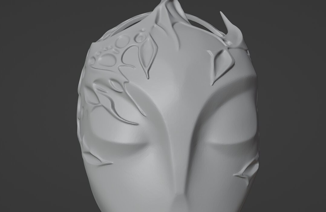 Viktor Puppet Mask Arcane Inspired 3D BLEND Model — view 4