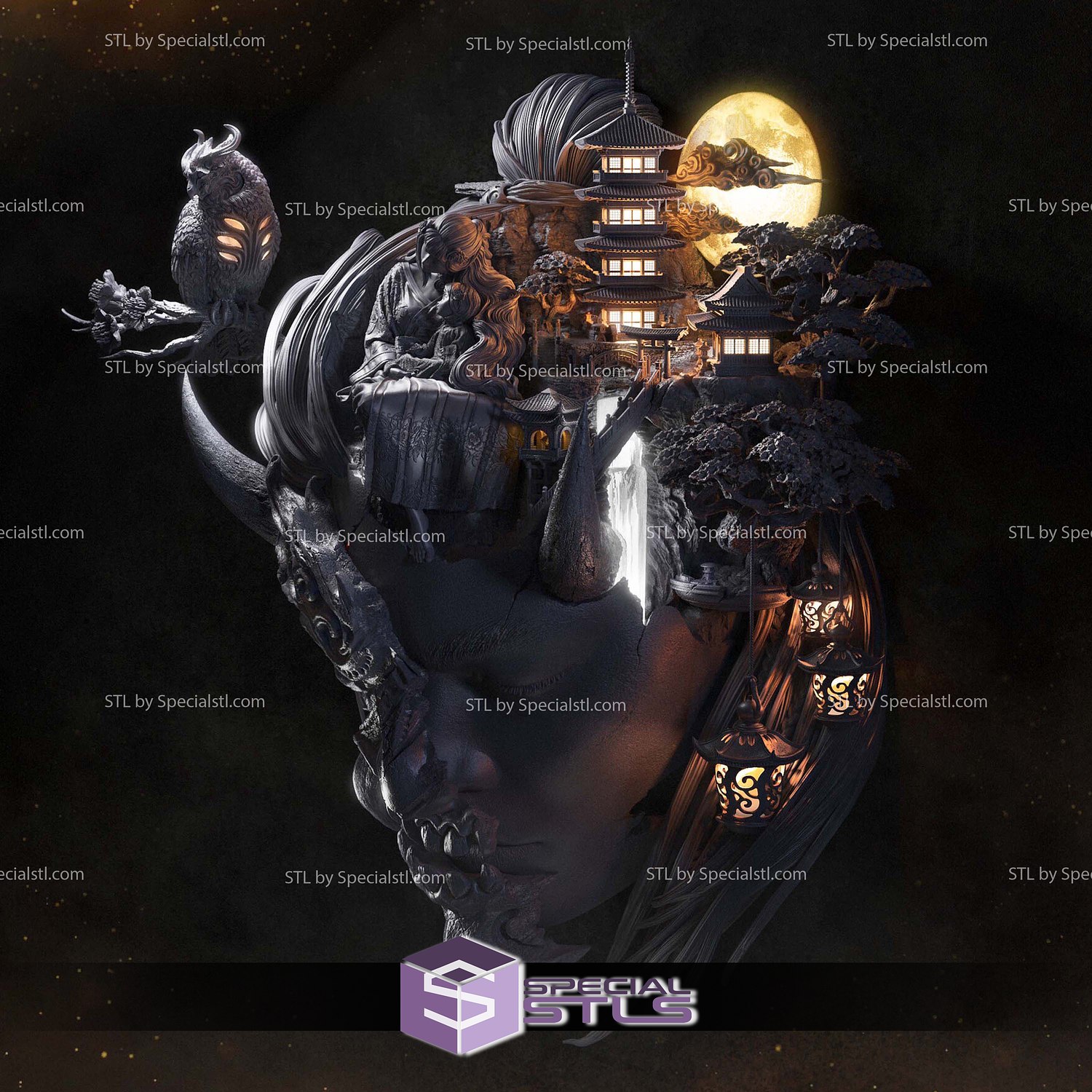 Eclipsed Memories 3D Printer Files STL Model — view 5
