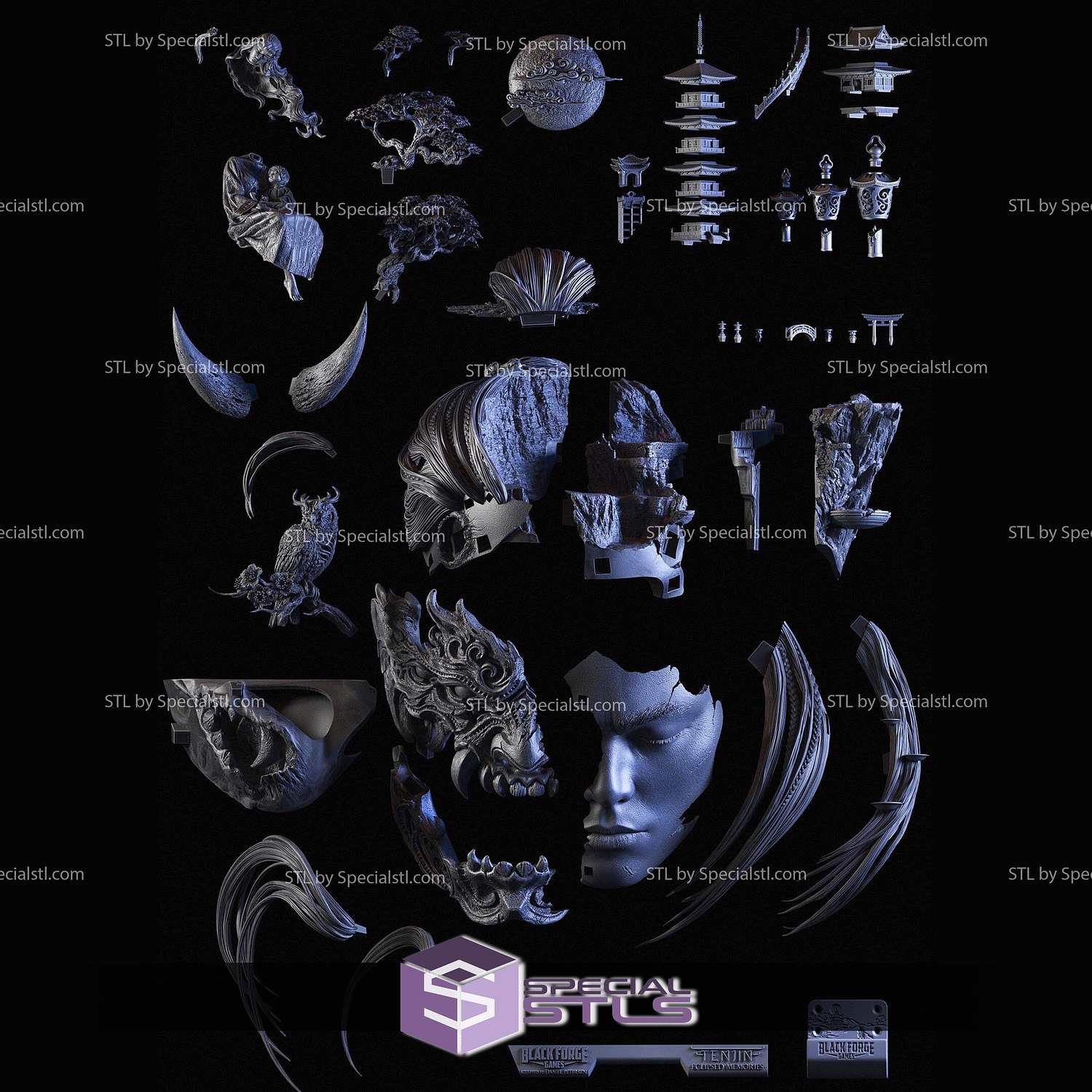Eclipsed Memories 3D Printer Files STL Model — view 8