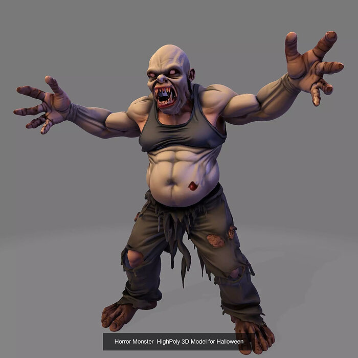 Ultimate Horror Character Mega Pack 3D Collection Model — view 4